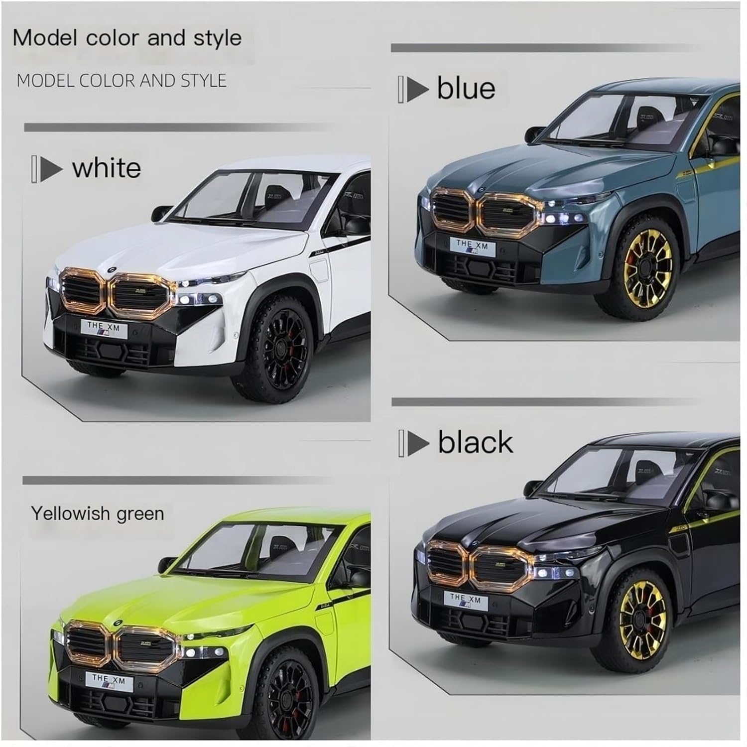 BMW XM 1:18 diecast Scale Model collectible car - Big Size
