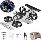2-in-1 RC Drone And Stunt Car Designed For Land And Air Operation.