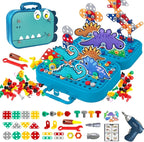 Creative Screw Puzzle Dinosaur Suitcase Toy Set