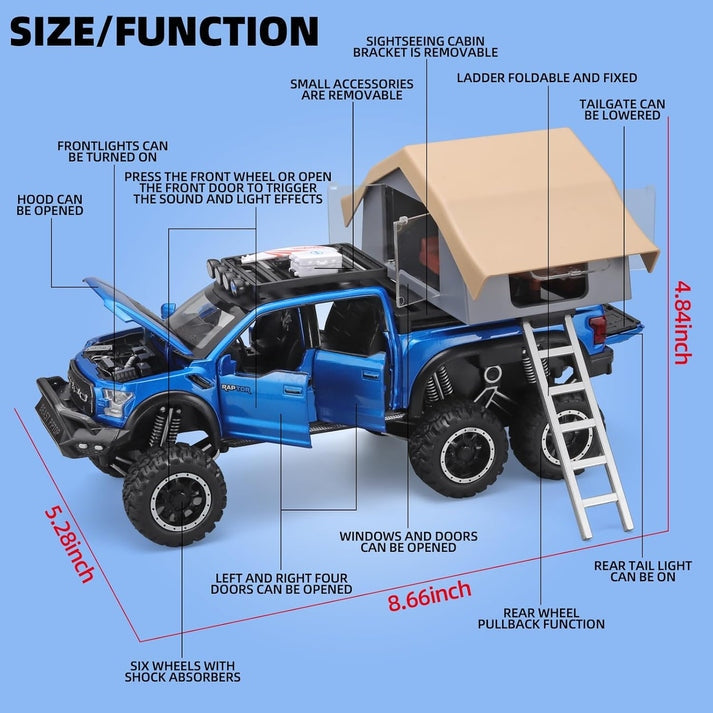 Trucks For Kids F150 Raptor 1:24 Diecast Scale Model
