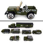 Military Army Truck Vehicle Toy Set Mini Scale Model Diecast Metalcar - All Size