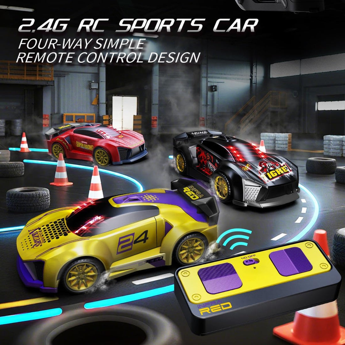 Infrared Gun Shooting Remote Control Car, Which Is a 2-player Battle Toy Set.