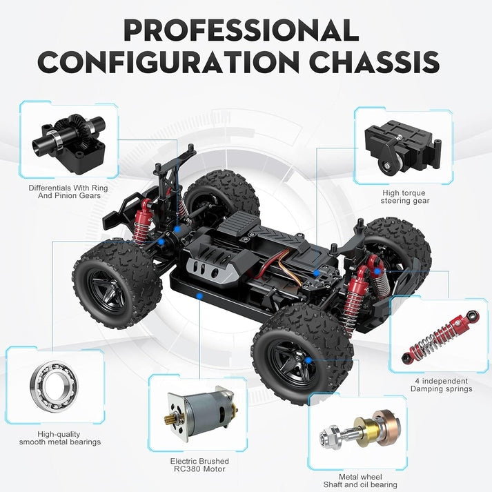 Hurricane radio-controlled (RC) high-speed remote control truck