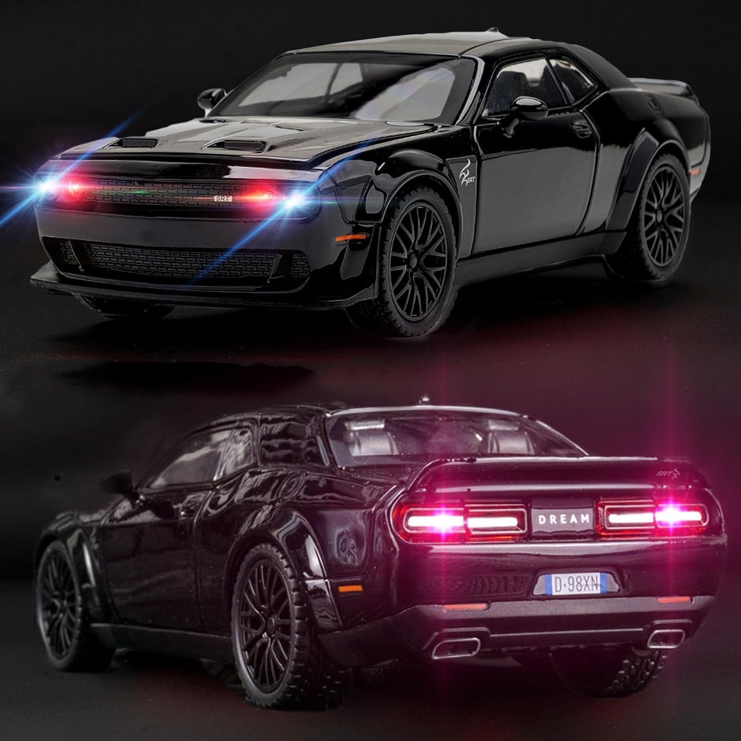 Dodge Challenger SRT Demon V8 1:18 diecast scale model car - Big Size