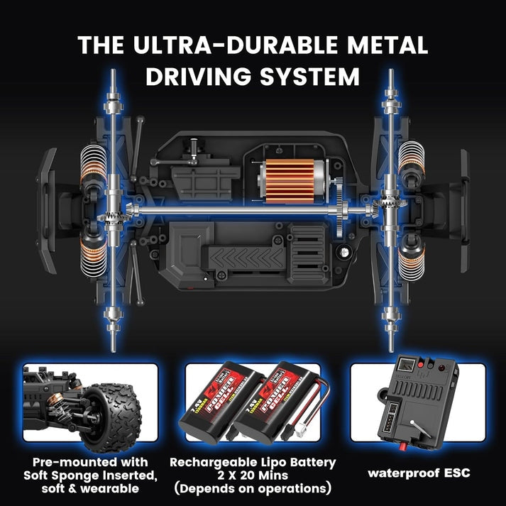 Hurricane radio-controlled (RC) high-speed remote control truck