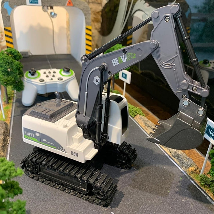 TOY 1:24 Scale Diecast Remote Control Alloy Excavator