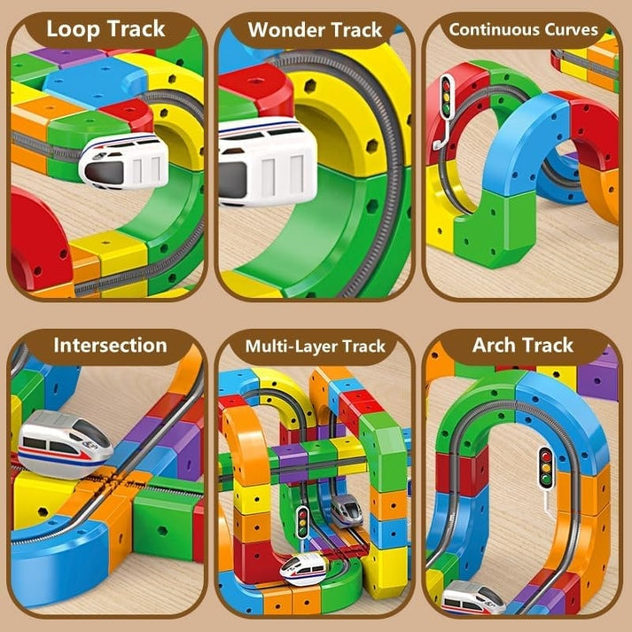 51pcs Electric Train - STEM Educational Flexible Race Track