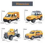 PLASTIC DIE CAST MODEL POWER FRICTION, PUSH AND GO MINIATURE TRUCK VEHICLES