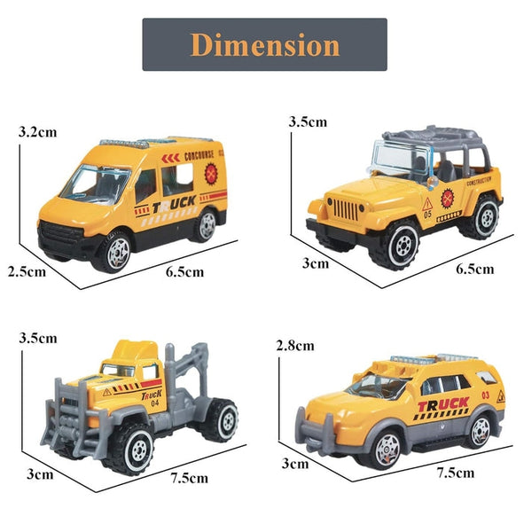 PLASTIC DIE CAST MODEL POWER FRICTION, PUSH AND GO MINIATURE TRUCK VEHICLES