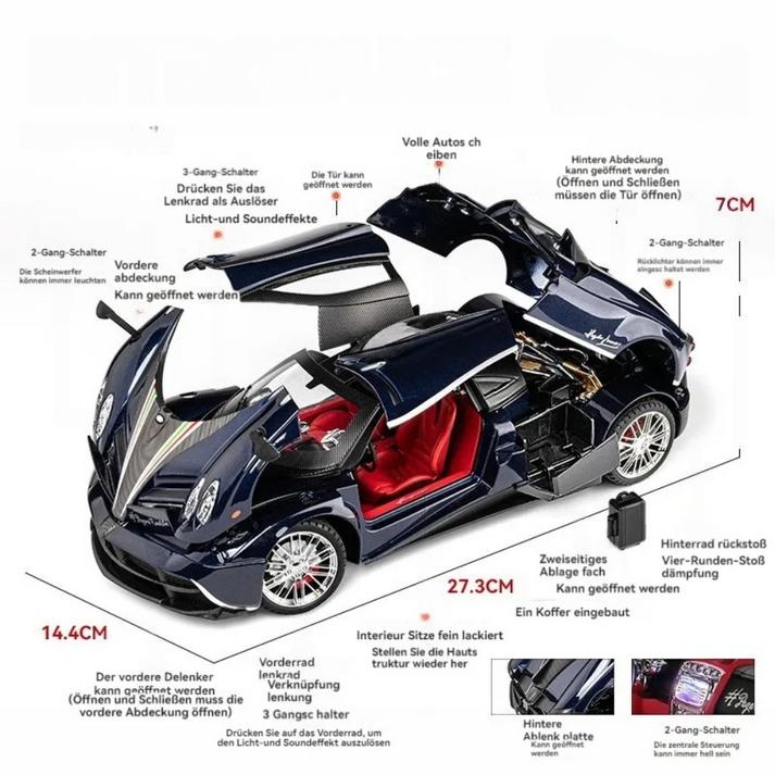 Pagani Huayra 1:18 Scale Model Diecast Metalcar