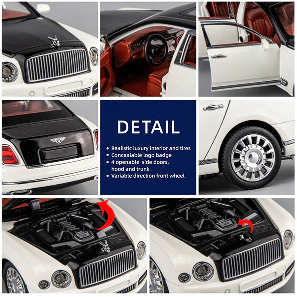 Bentley Mulsanne 1:18 diecast Scale Model Car - Big Size