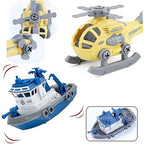 ABS Plastic DIY Military Vehicle Toy Set with Disassembly Tool Vehicles