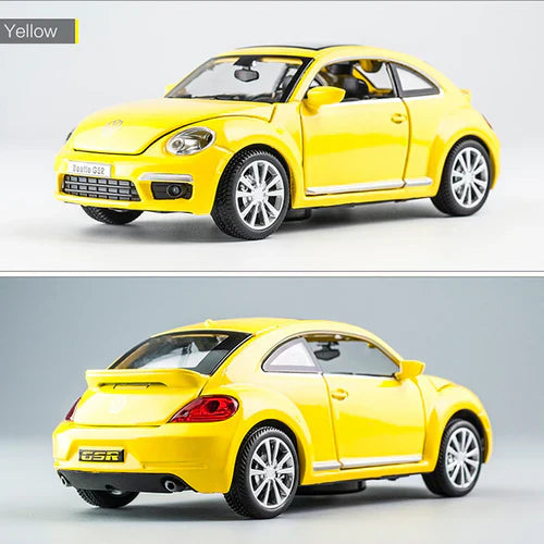 Volkswagen Beetle Diecast Car with Openable Doors | 1:24 Scale Model