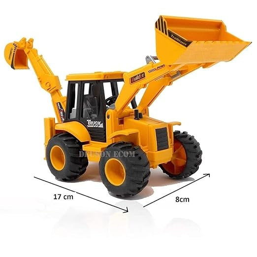 2-in-1 Excavator & Bulldozer Construction Vehicle Toy