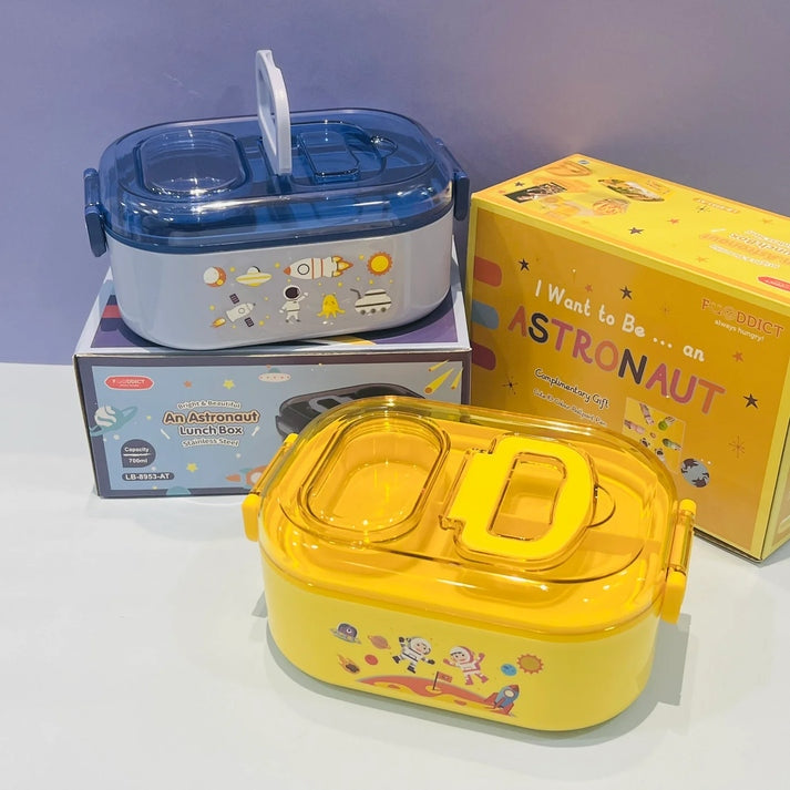 CONTACT Cart Skip to product information   Astronauts Themed Lunch Box : 700ml Capacity with Mobile Holder