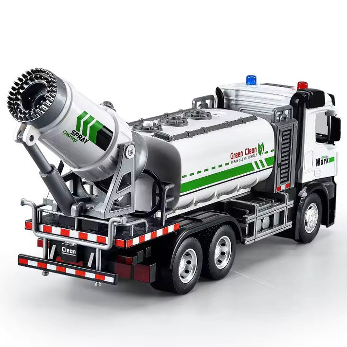 Green Clean Fog Truck Toy – Disinfection-Style Vehicle Toy for Kids