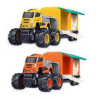 Friction Toy Vehicle 1:43 Diecast Model Truck And Trailer Toy