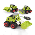 FARM VEHICLES WITH SCREW DRIVER FOLDABLE DIY TRUCK TOY