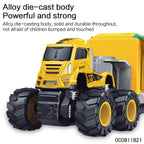 Friction Toy Vehicle 1:43 Diecast Model Truck And Trailer Toy