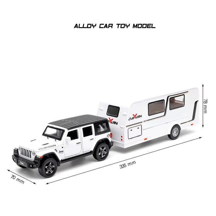 Jeep Rubicon Trailer 1:18 Diecast Scale Model Car