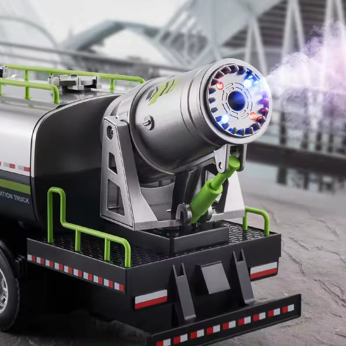 Green Clean Fog Truck Toy – Disinfection-Style Vehicle Toy for Kids