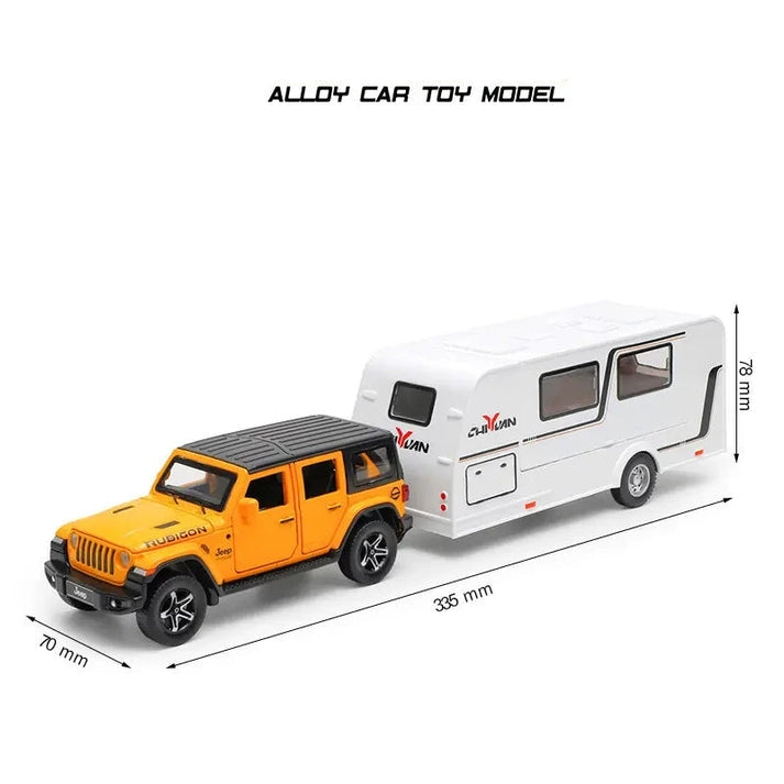 Jeep Rubicon Trailer 1:18 Diecast Scale Model Car