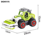 FARM VEHICLES WITH SCREW DRIVER FOLDABLE DIY TRUCK TOY