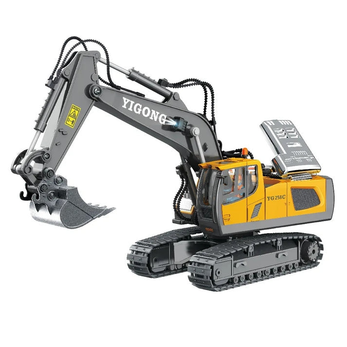 TOYS 1:24 Scale Diecast Yigong YG 258C Remote Control Excavator
