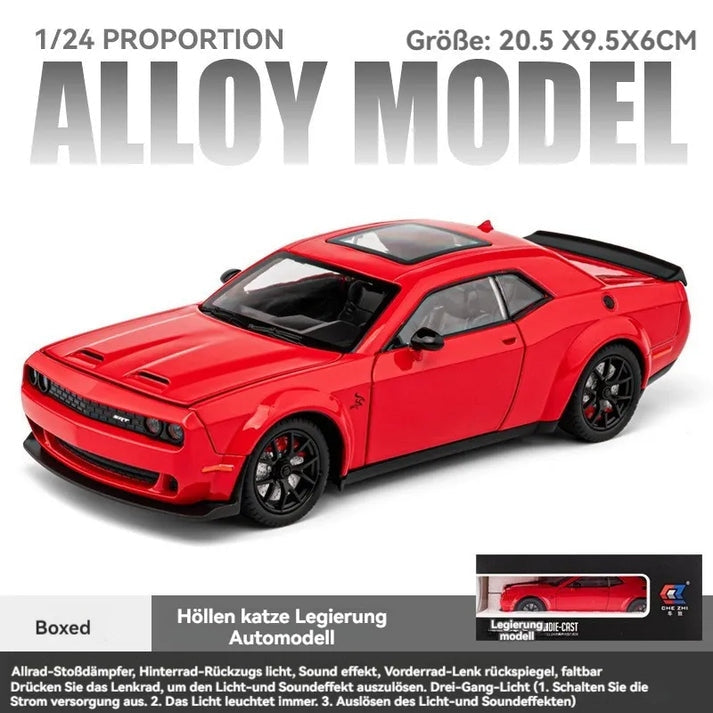 Dodge Challenger SRT Hellcat 1:24 Diecast Scale Model Car