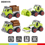 FARM VEHICLES WITH SCREW DRIVER FOLDABLE DIY TRUCK TOY