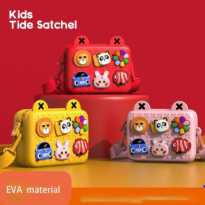 Premium Cartoon Children's Soft Silicone Bag [Yellow, Red]