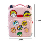 Premium Kids Backpack - Vibrant Design & Durable - Perfect for School & Travel [Pink, Yellow, Blue]
