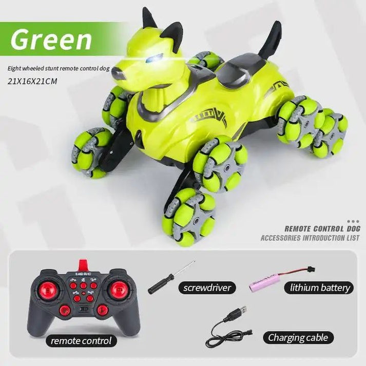 Premium Stunt Dog Toys Car Plastic Radio Electric RC 8 Wheels Car Toy for Kids