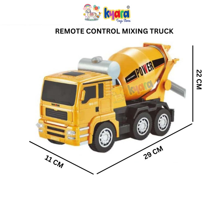 TOYS 1:24 Scale Diecast Remote Control Mixing Truck