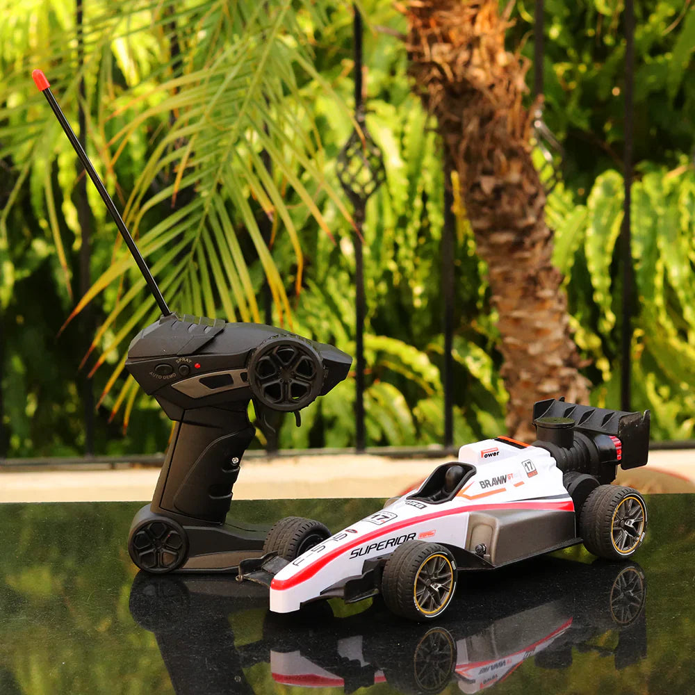 Speed Formula Remote Controlled Racing Car Toy with Lights and Spray Effect | Scale 1:14