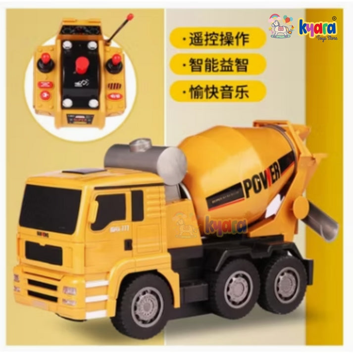 TOYS 1:24 Scale Diecast Remote Control Mixing Truck