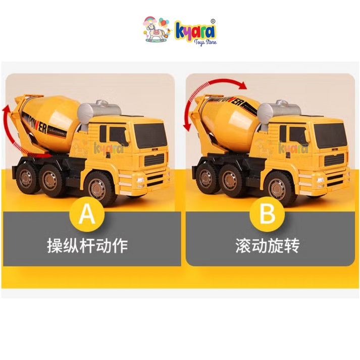 TOYS 1:24 Scale Diecast Remote Control Mixing Truck