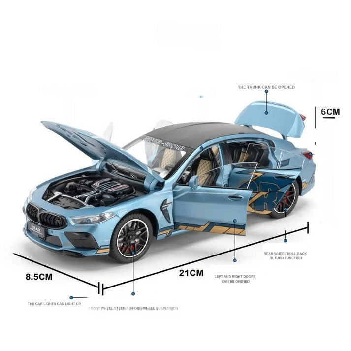 Bmw M8 1:18 Diecast Scale Model Car