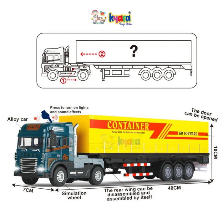 TOYS 1:24 Scale Cargo Trailer Set