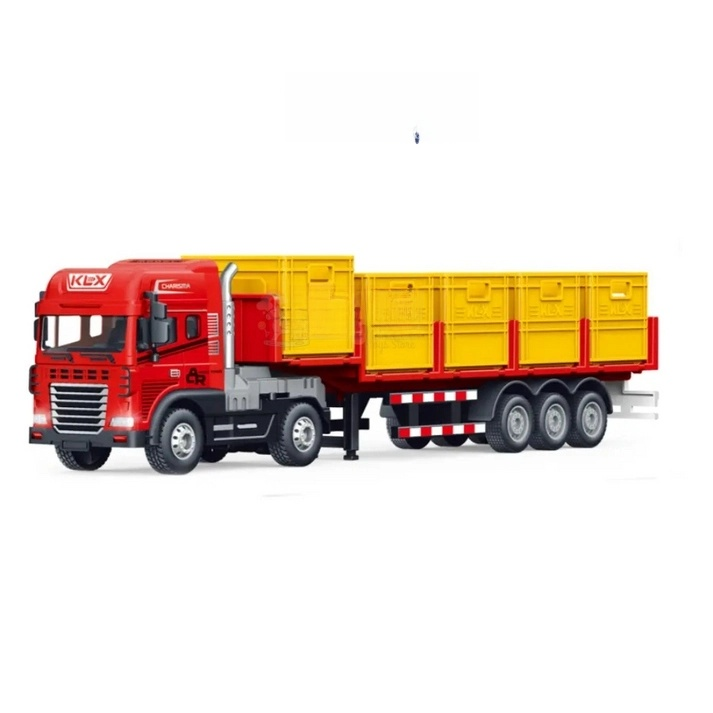 TOYS 1:24 Scale Diecast Truck and Trailer Set