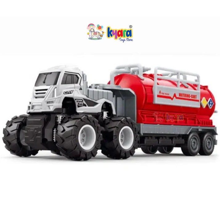 Diecast Metal And Plastic Fire Rescue Truck Toy Set