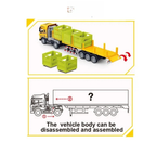 TOYS 1:24 Scale Diecast Truck and Trailer Set