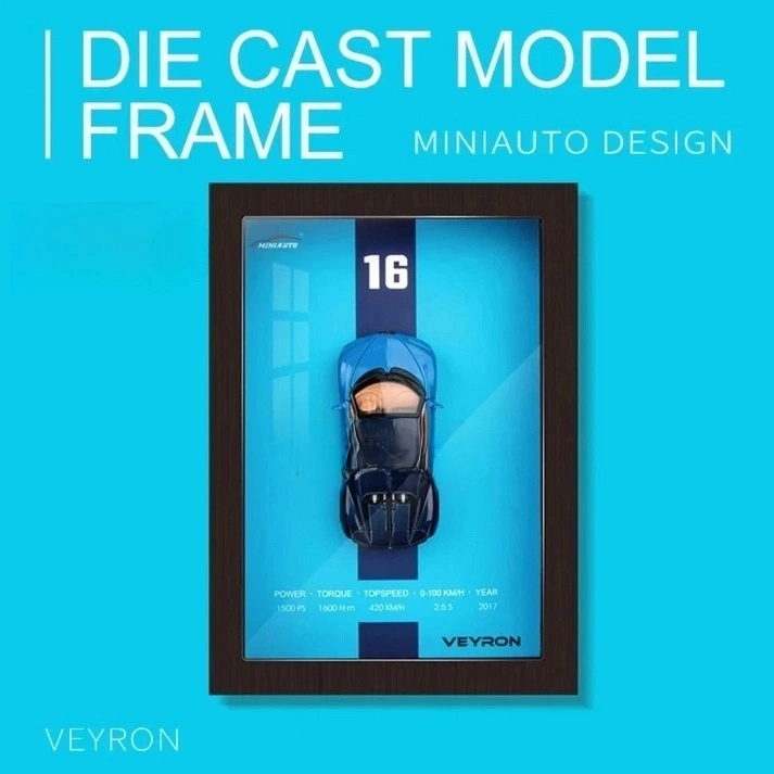 BUGATTI 3D Diecast Car Frame
