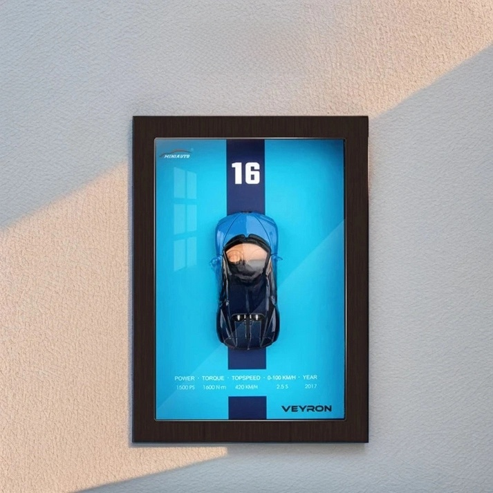 BUGATTI 3D Diecast Car Frame