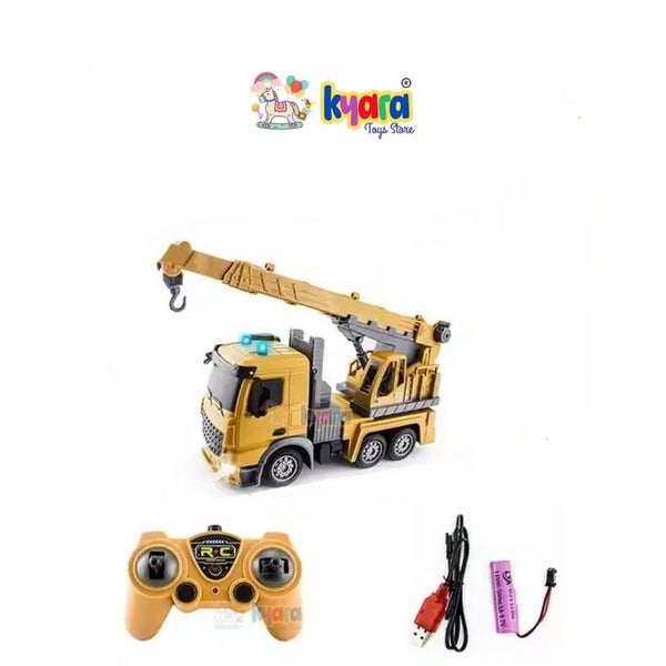 Remote Control Crane Truck Toy – 7 Channel 1:24 RC Construction Vehicle
