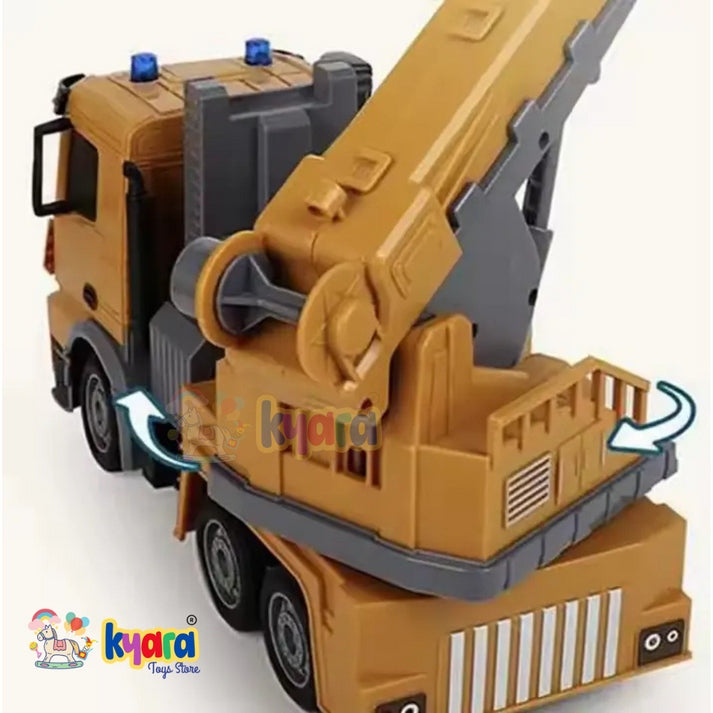Remote Control Crane Truck Toy – 7 Channel 1:24 RC Construction Vehicle