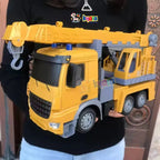 Remote Control Crane Truck Toy – 7 Channel 1:24 RC Construction Vehicle