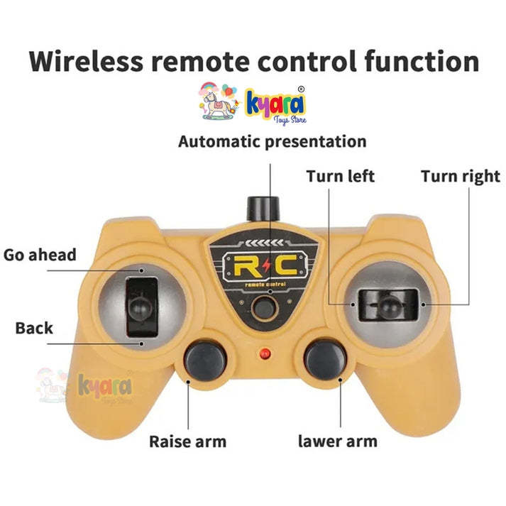 Remote Control Crane Truck Toy – 7 Channel 1:24 RC Construction Vehicle