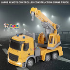 Remote Control Crane Truck Toy – 7 Channel 1:24 RC Construction Vehicle