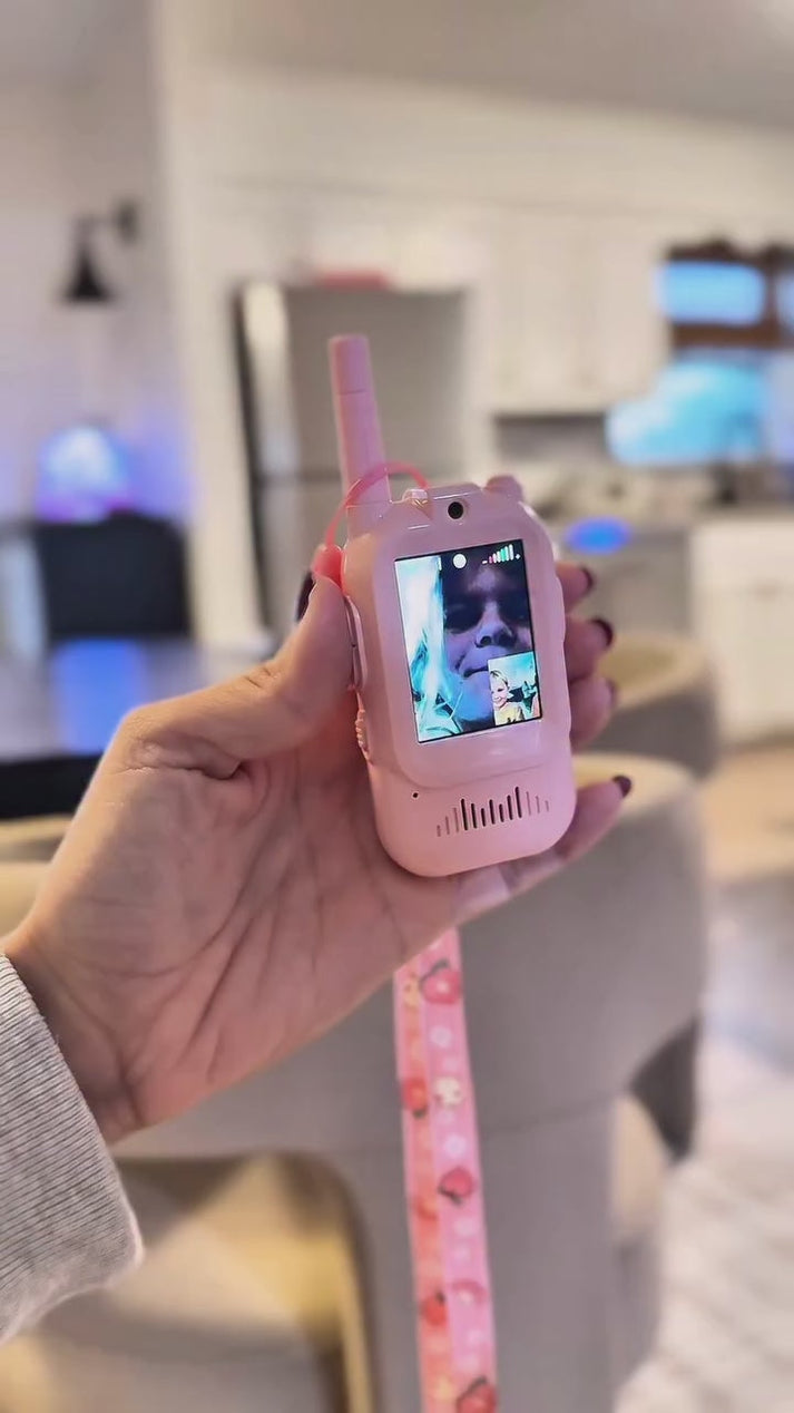 Video Walkie Talkies 2.0 | 2” Screen, Share Pic, Micro Chat, Emoji